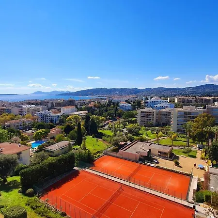 2p Etage Eleve Vue Mer,piscine,tennis,wifi,parking Daire Antibes